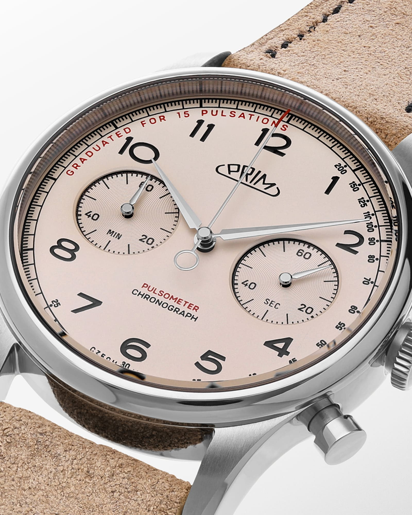 Prim Janský Pulsometer Chronograph 42, fotografie 4 z 9