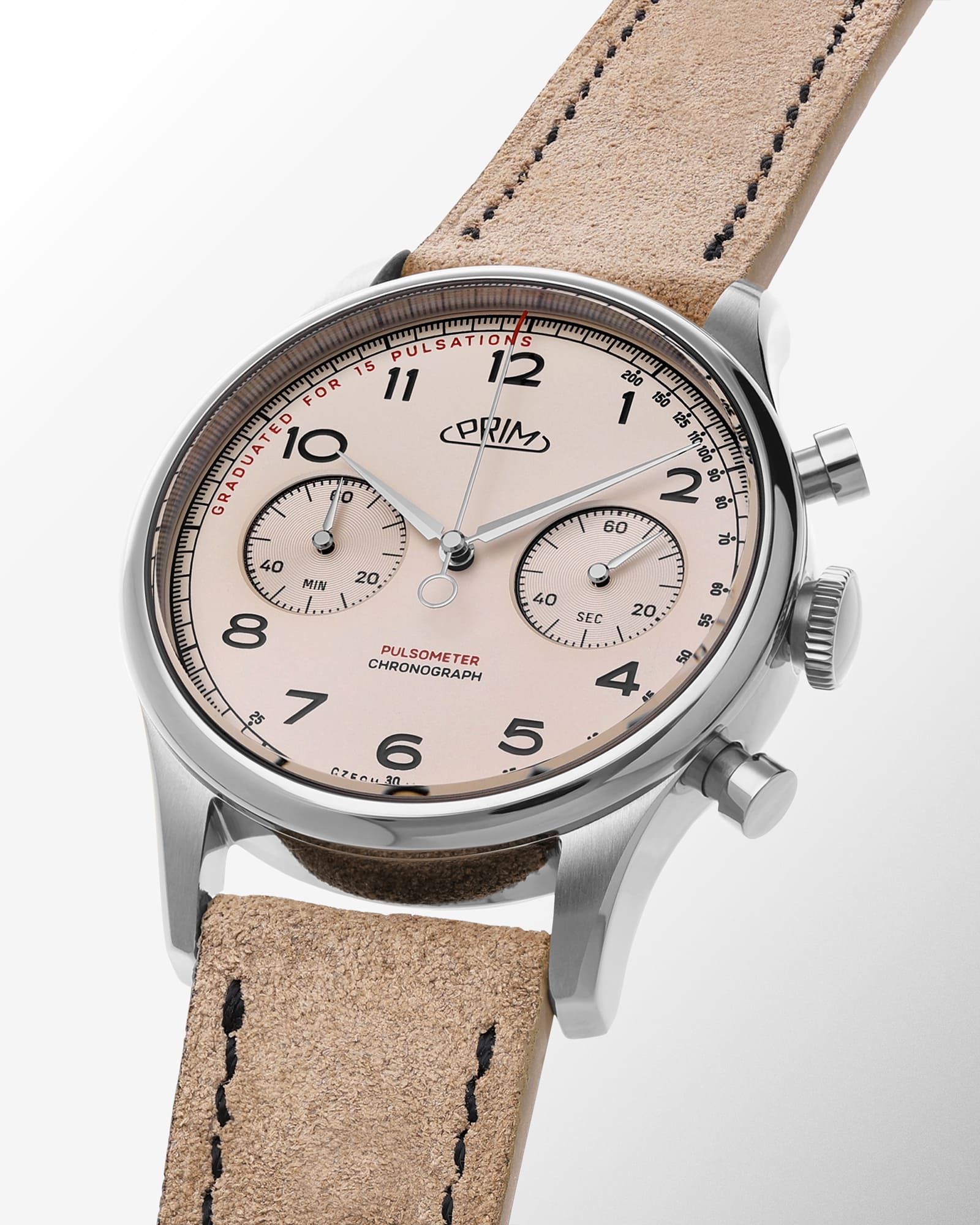 Prim Janský Pulsometer Chronograph 42, fotografie 3 z 9
